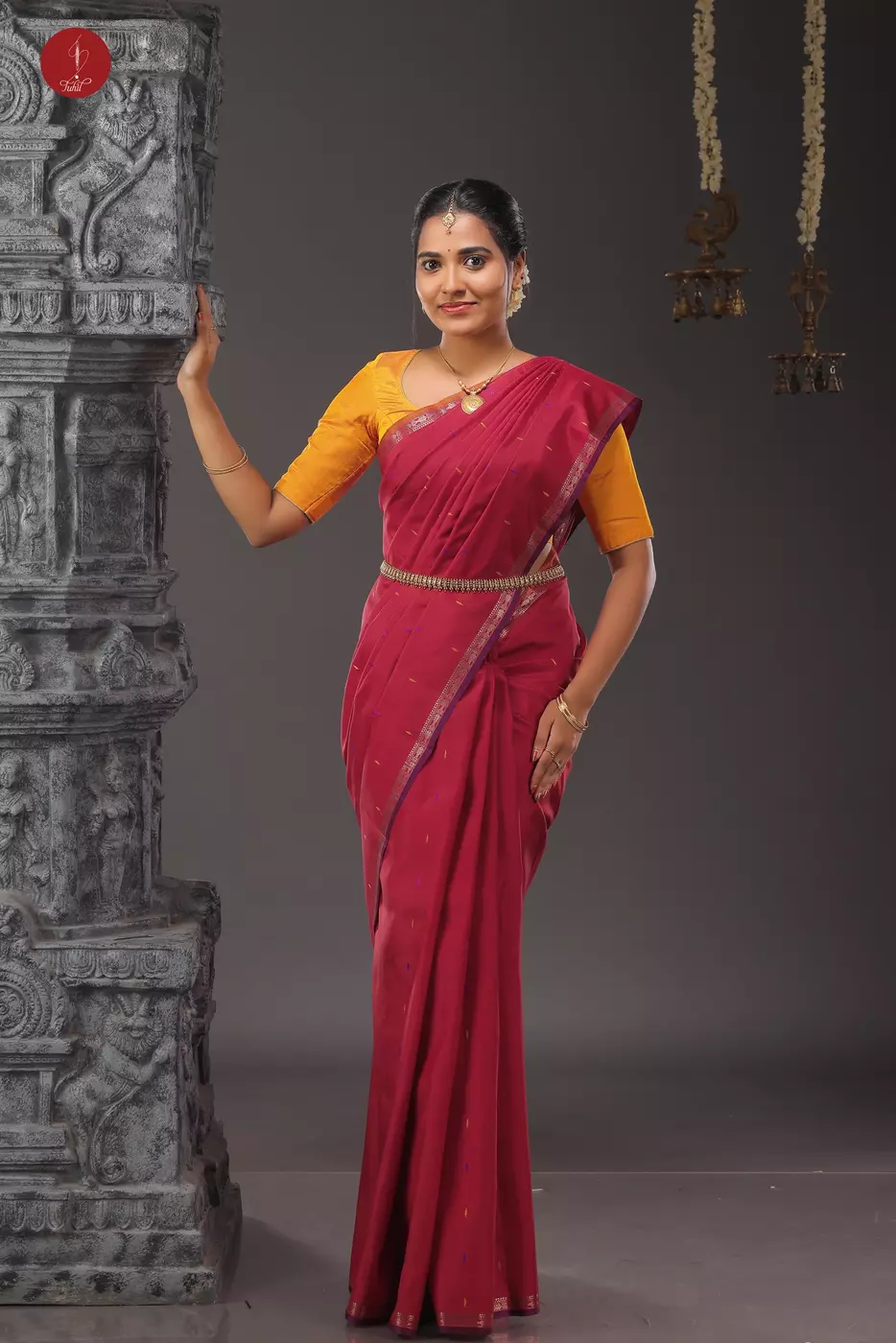 Kanchipuram Silk Saree - Maroon (SHS387) Kanchipuram Silk Saree - Maroon (SHS387)