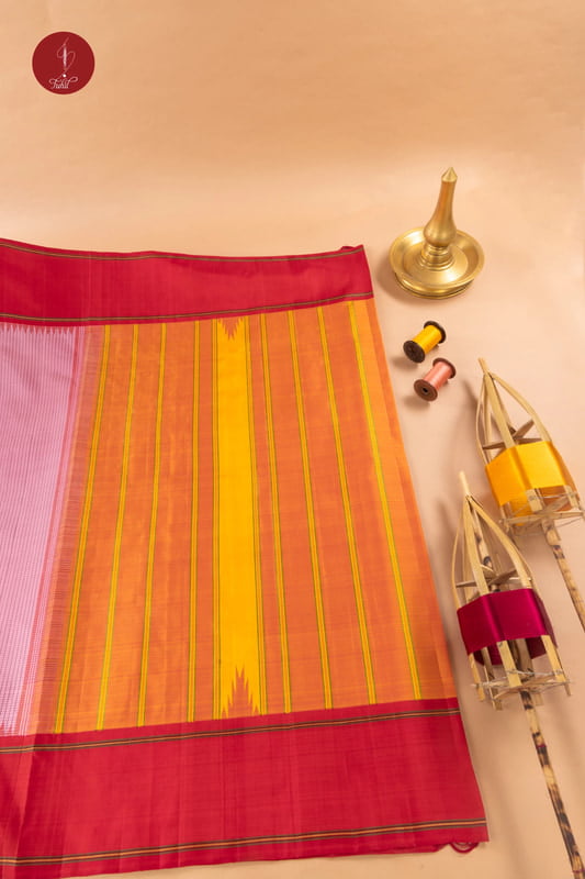 Kanchipuram Silk Saree - Pink Kattam With Red (SHS520) Kanchipuram Silk Saree - Pink Kattam With Red (SHS520)