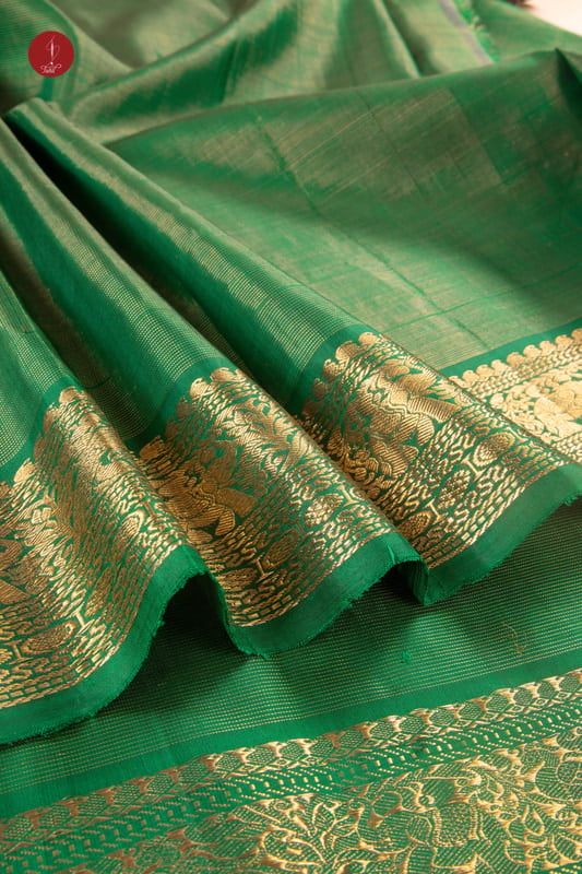 Kanchipuram Silk Saree - Bottle green Vaira Oosi (SHS235) Kanchipuram Silk Saree - Bottle green Vaira Oosi (SHS235)