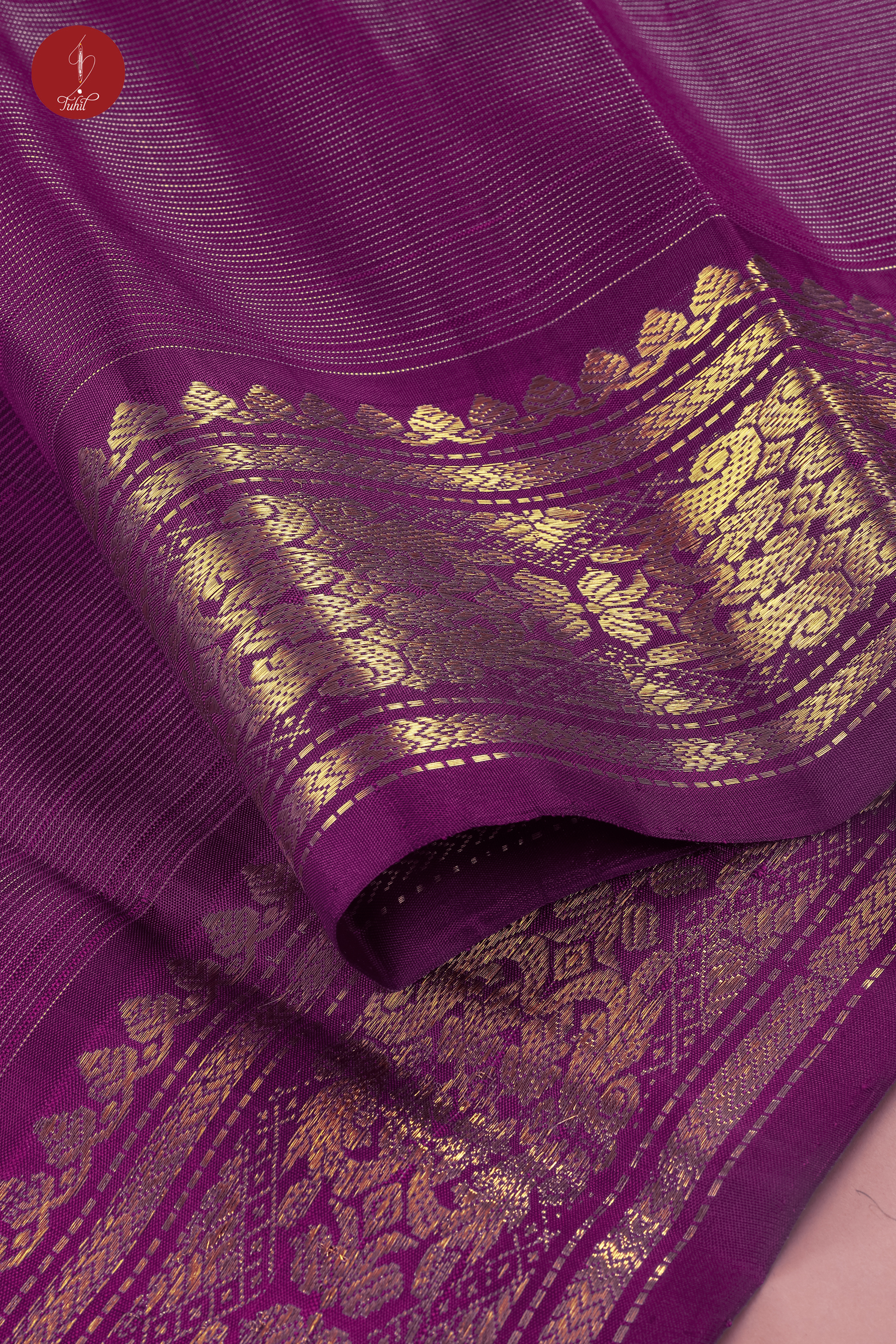 Handloom Kanchipuram Pure Silk Saree -  Jamun Vaira Oosi (SHS515)